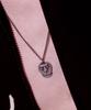 Towtow Archive Flat Skull Necklace Silver Burnished