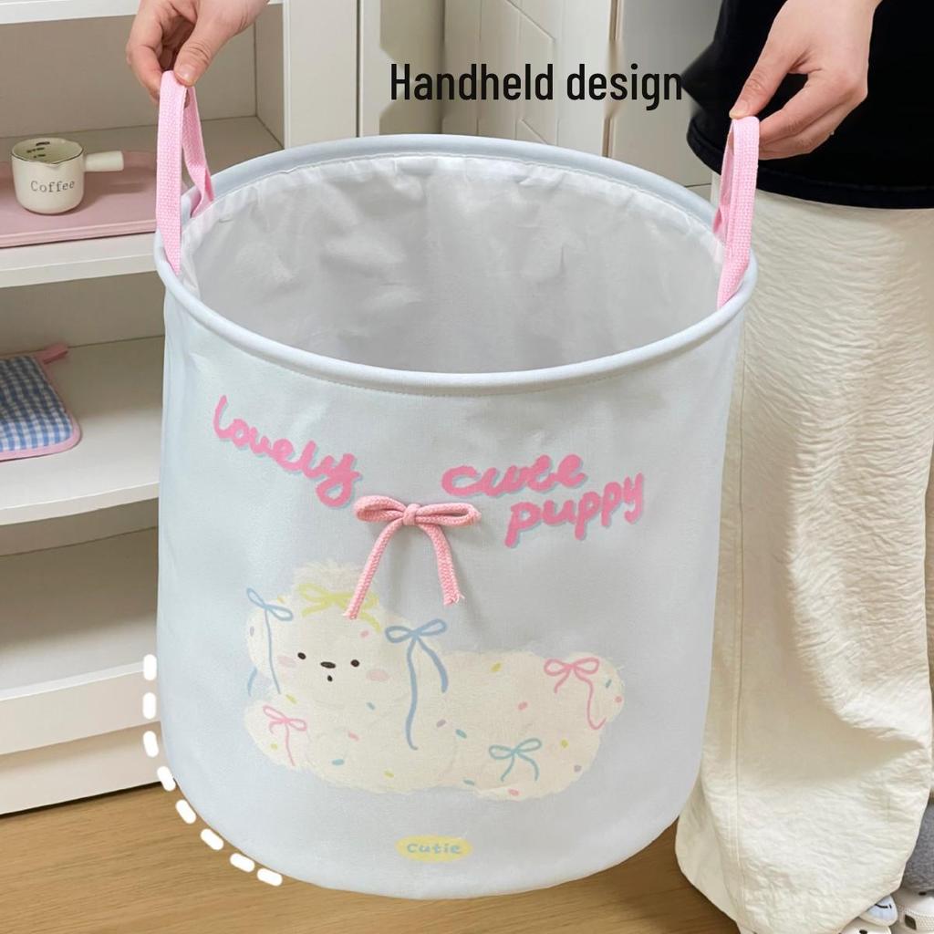 Faltbarer Wäschekorb mit Katzendesign - Wasserdicht, Großes Fassungsvermögen für Bad & Kleideraufbewahrung.