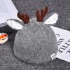 Trendy Woolen Hat Children Antlers Knitted Hat Christmas Hat Winter Halloween