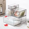 Transparenter Acryl-Schreibtisch-Schubladenorganizer - Staubdichte Schreibwaren-Aufbewahrungsbox mit freien Kombinationsmöglichkeiten