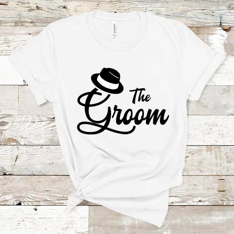 Новая футболка для мальчишника Футболка для жениха Футболка Team Groom Свадебная вечеринка Футболка для команды брата Жених Короткий рукав S