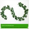 Rattan Air Conditioning Pipe Cover with Artificial Green Vines and Leaves