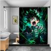Shower Curtain Waterproof Polyester Fabric Paint Colorful Bath Curtains My Hero Academia Deku Home Bathroom Decor With Hook