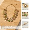 Vintage Colored Circular Geometric Exaggerated Personalized Necklace