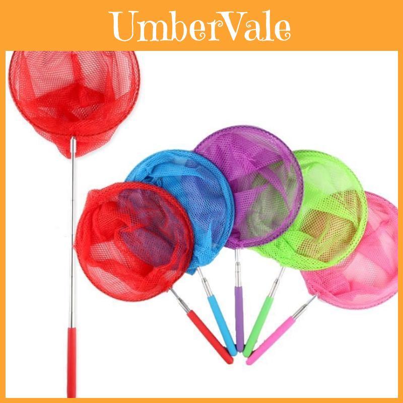 Colorful Kids Extendable Telescopic Handle Fishing Bug Butterfly Catching Net