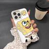 SpongeBob SquarePants phone case for 16/15/14/13 Pro models, compatible with all iPhone 12/11 Pro Max models, Instagram style.
