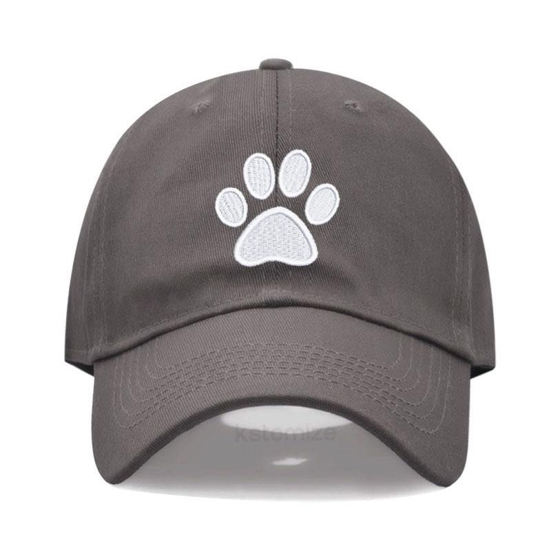 Dog Paw Vintage Washed Cotton High Quality Embroidery Dad Hat  For Men Women Baseball Cap golf caps Snapback Cap Wholesales