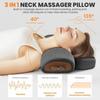 Vibration Massage Neck Massager Pillow Hot Compress Neck Stretch Pillow  Office Use