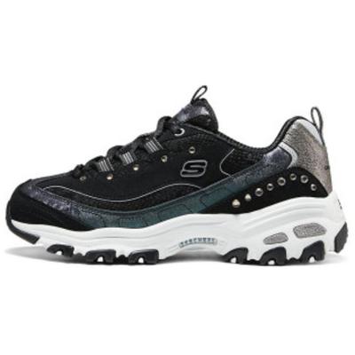 DLites Comfortable Versatile Low-Top Dad Shoes Women Sneakers Black 150036-BKGM
