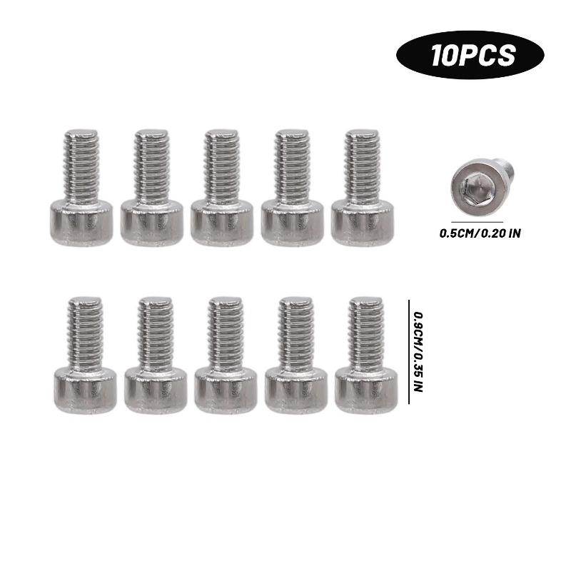 

M3/M4 Stainless Steel Hexagon Hex Bolts Screws Insert Nuts Socket Cap Allen Head Bolt Screw Furniture Woodworking Fasteners 10PCS
