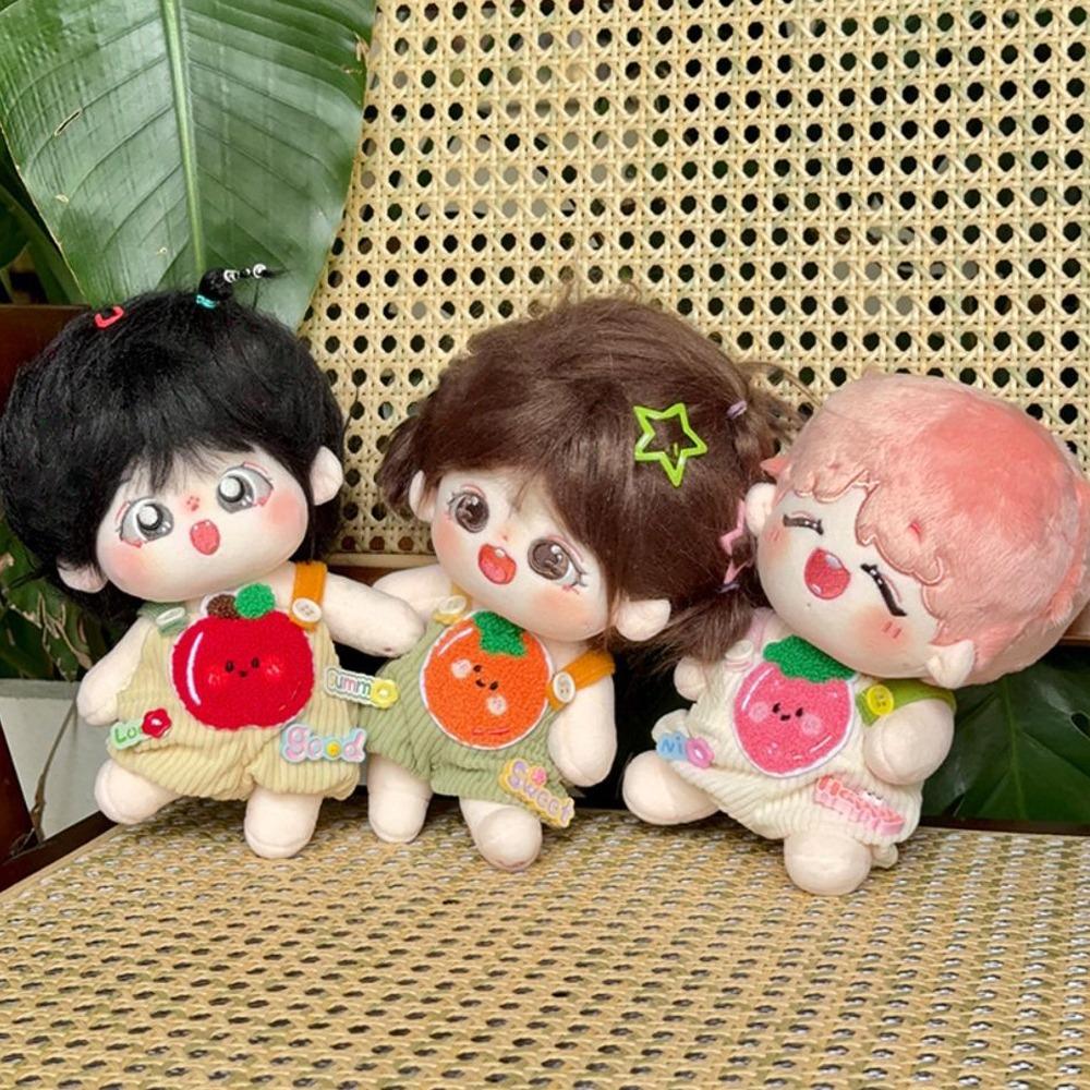 Strap Pants 20cm Cotton Doll Clothes Orange Doll Dress Up Set Doll Clothes Outfit  20cm Cotton Doll
