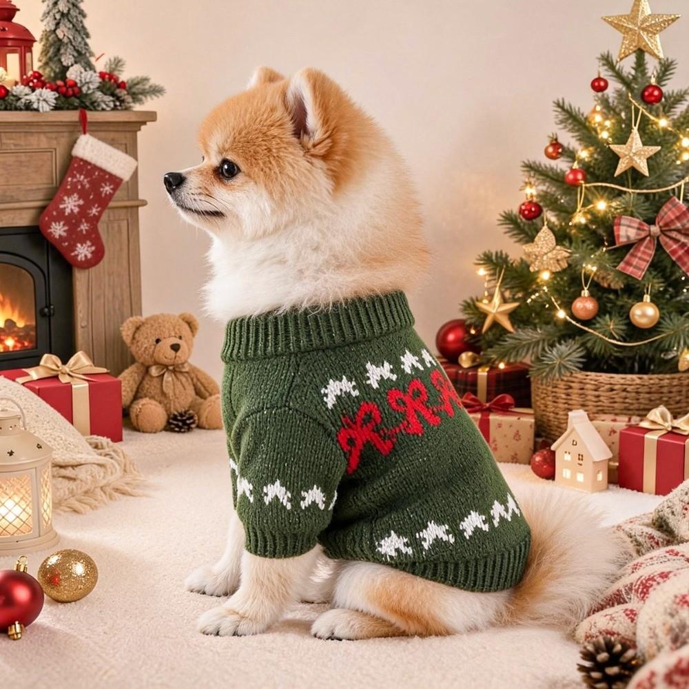 Pet Outfits Winter Dog Clothes keep warm Dog Turtleneck Soft Pet Sweater Pet
