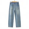 2026 Plus Size High Waist Banana Leg Slimming Jeans - Versatile Elastic Waist Elegant Long Pants for Spring/Summer