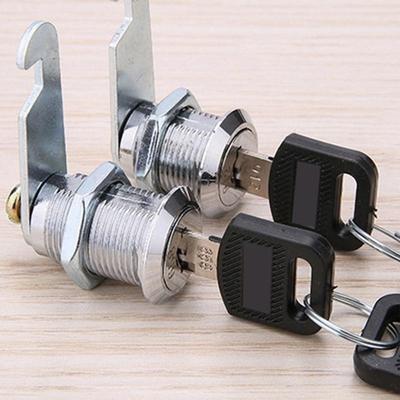 1 Stück 16mm Klassisches Sicherheitsschloss Metallzylinder Schrankspind Nockenschloss mit Schlüsseln Sicherheit Briefkastenschloss Schublade
