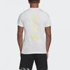 Adidas T Shirts Men's White Crew Neck Moderate Straight Fit GD8715