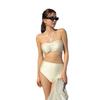New Sexy High Waist Skinny Sling Swimsuit Women's Solid Color Beach Split Hot Spring Swimsuit Women