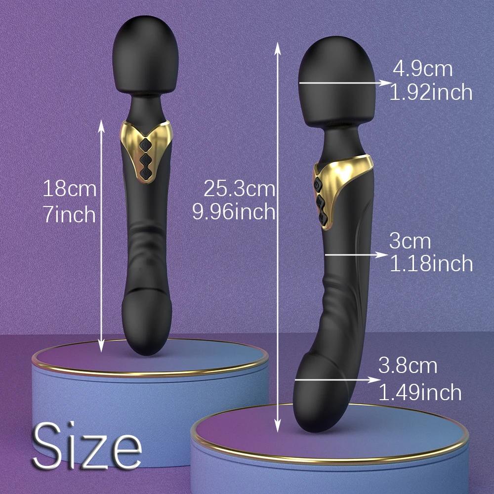 Powerful AV Magic Wand Dildo Vibrator Clitoris Stimulator Vagina Massager G Spot Masturbator Adult Sex Toys for Women