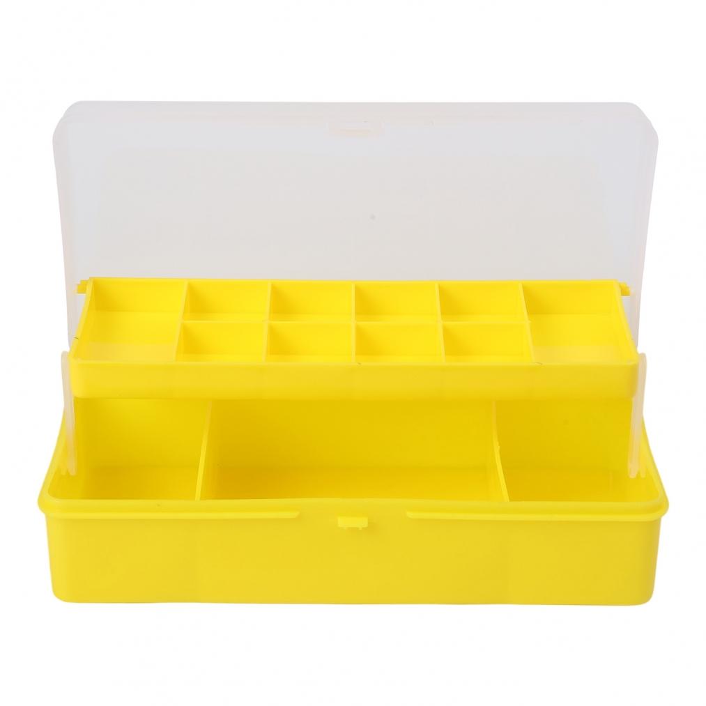 Two Layer Fishing Box with Multi Compartment Design for Efficient Storage