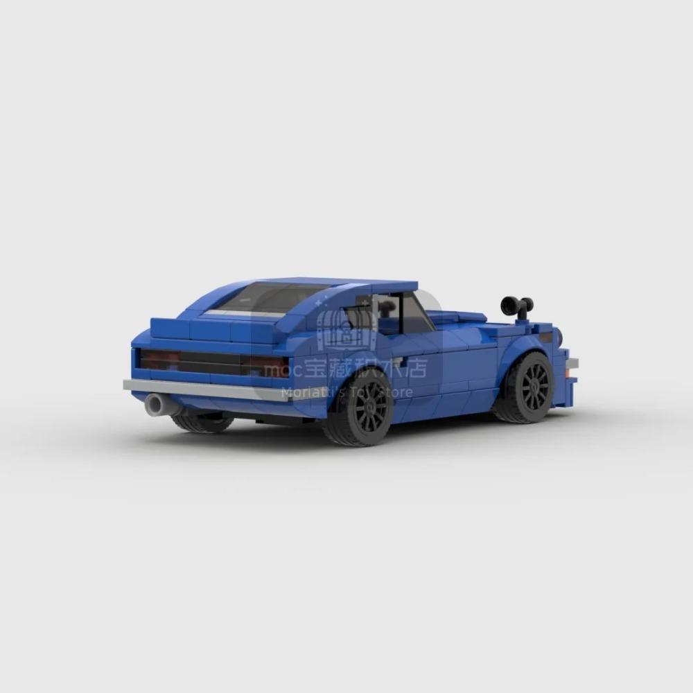 MOC Fairlady 240Z Racing Sports Car Vehicle Racer Building Blocks Brick Creative Garage Toys for Boys