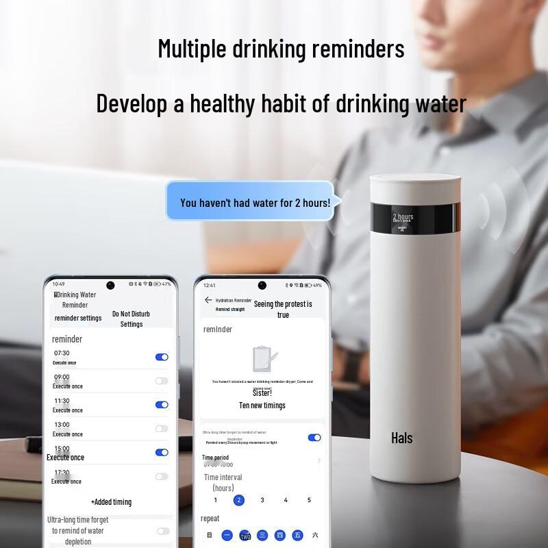 HAERS Smart Twist-Cap 316L Stainless Steel Vacuum Flask