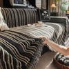 EIFLOY Stripe Sofa Towel Cover, Vintage Chenille Blanket, Anti Scratch, Couch Recliner Furniture Protector, One Piece, Universal