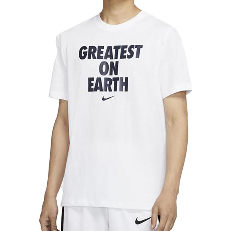 Nike American Vintage Letter Logo Print Casual Short Sleeve T-Shirt Men T-Shirts White DJ3716-100