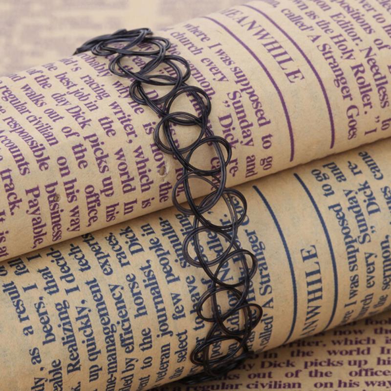 12 Pcs/ Set  Collares Vintage Stretch Tattoo Choker Necklaces Women Girls Charm Punk Retro