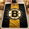 Flanelová dekaBoston Bruins Teplá měkká přehozová deka pro vnitřní použití na pohovku postel obývací pokoj
