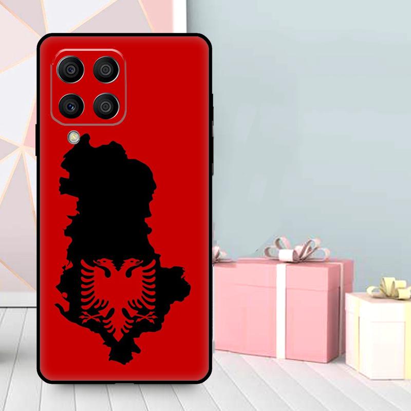 Albania Passport Case For Samsung Galaxy M06 M11 M31 M14 M34 M54 M12 M32 M52 M15 M13 M16 M36 M56 M53 M35 M55