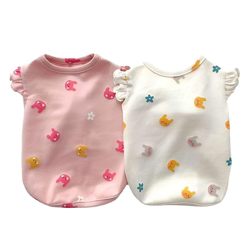 Soft Puppy Sleeveless Vest Breathable Small Dogs Pullovers Kitten T-shirts for Small Medium Dog