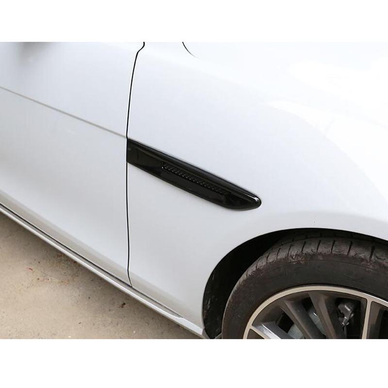 For Jaguar F-PACE FPace 2016 2017 2018 Car Styling Front Machine Side Fender Vent Air Outlet Trim 2pcs