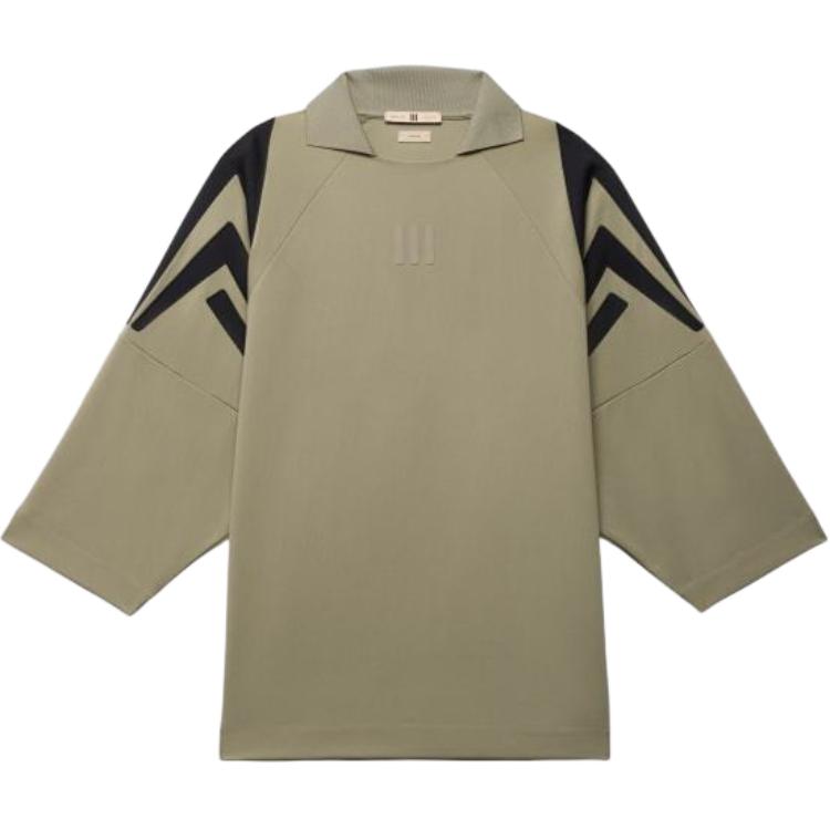 

Adidas Узор «Цветовой блок», свободная футболка с длинным рукавом для футбола, мужская, топы, глиняно-серая, JF4276 S