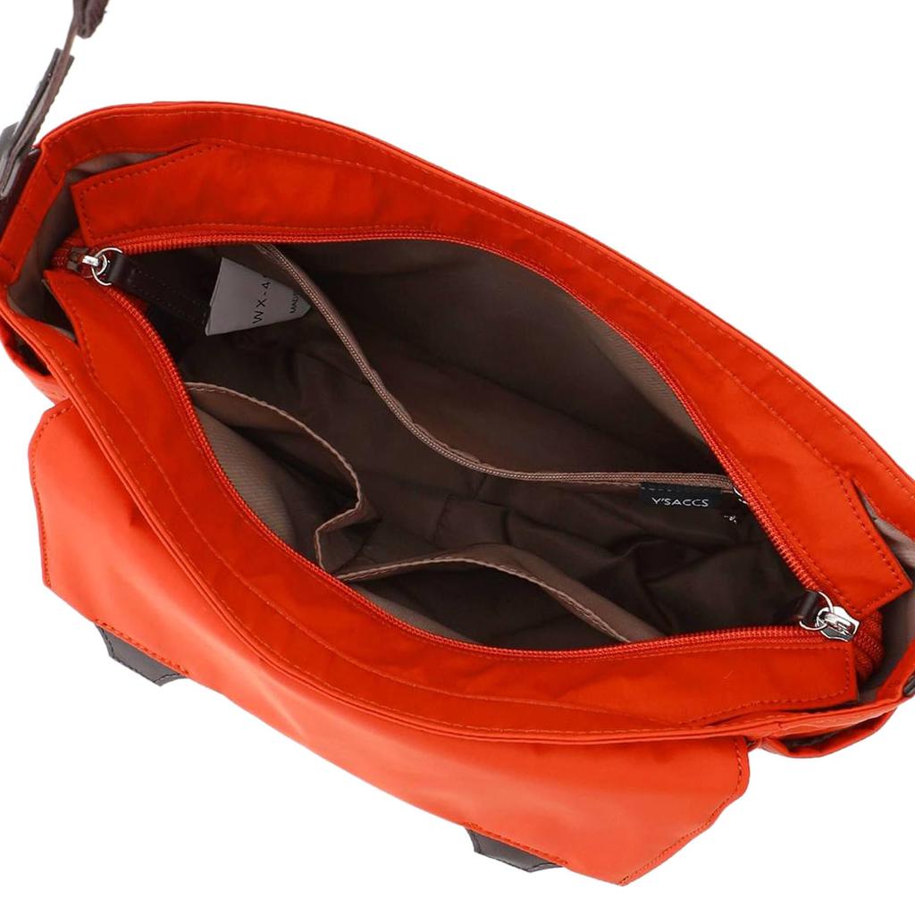 Umhängetasche Doppelklappe Reise-Umhängetasche für Damen 2004102 Hellgrau [Isaac] (12)