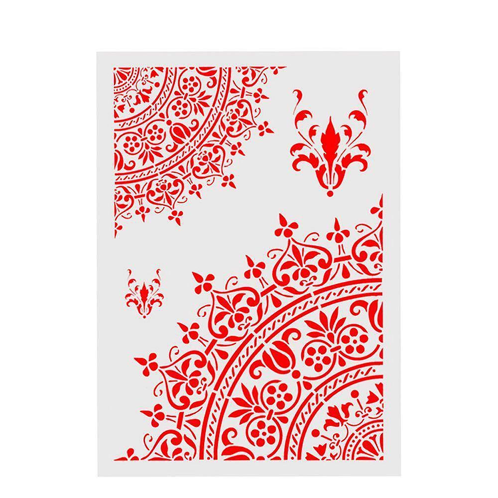 21*29.5 Cm Flower Stencils For Wall Painting Stamp Crafts Diy Scrapbook Album Decorative Embossing Craft Paper Card Template