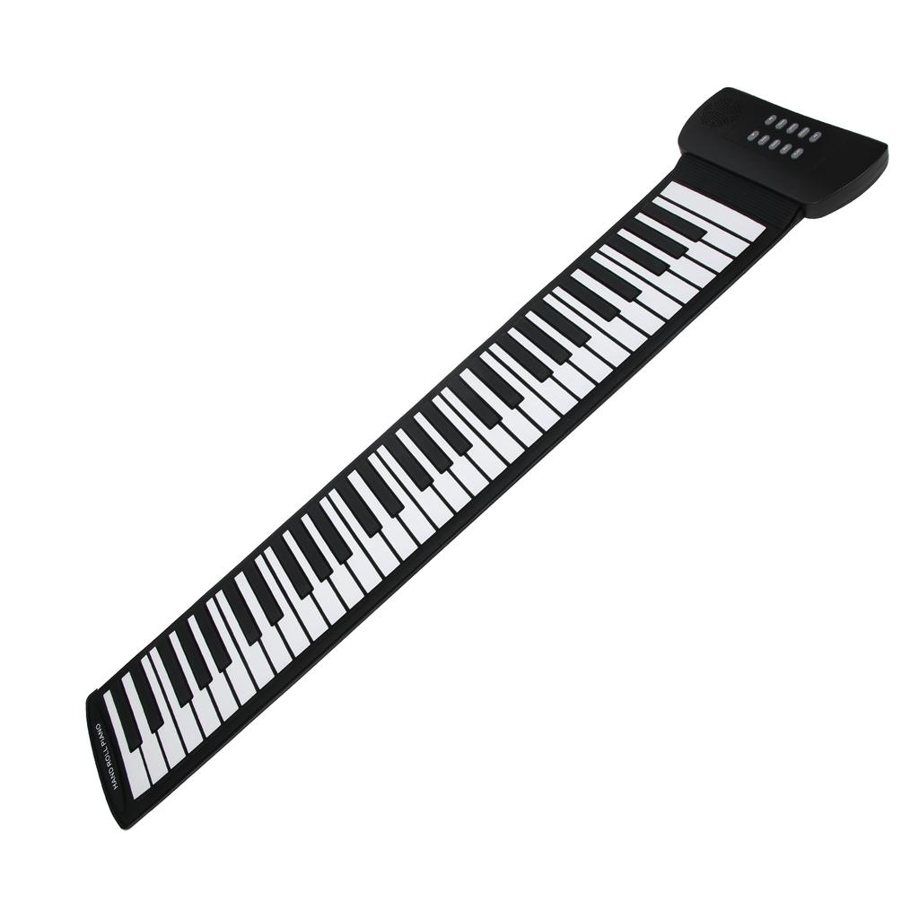 Hand Roll Piano 61 Key Foldable Silicone Rechargeable Electric Keyboard Musical Instrument