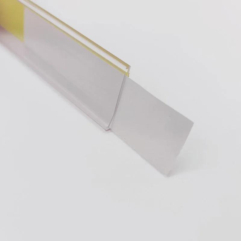 50 STUKS Zelfklevende PVC Labelhouder Kaartsleuf Supermarkt Artikelidentificatie Leeg Transparant Label Prijskaartje DIY