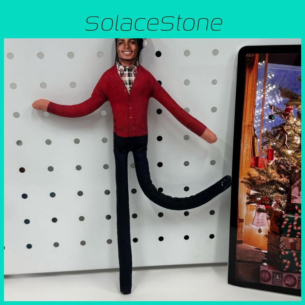 Michael Jackson Christmas Plush Collectible With Poseable Skeleton For Fans