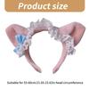 Girl Rabbits Headbands Bowknot Bear Furry Headwear Hairbands Fun Headwear