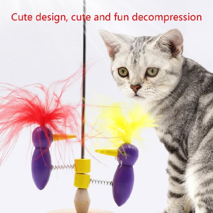 Woodpecker Toy for Cat Flexible Spring Fun and Intimate Pet Interaction
