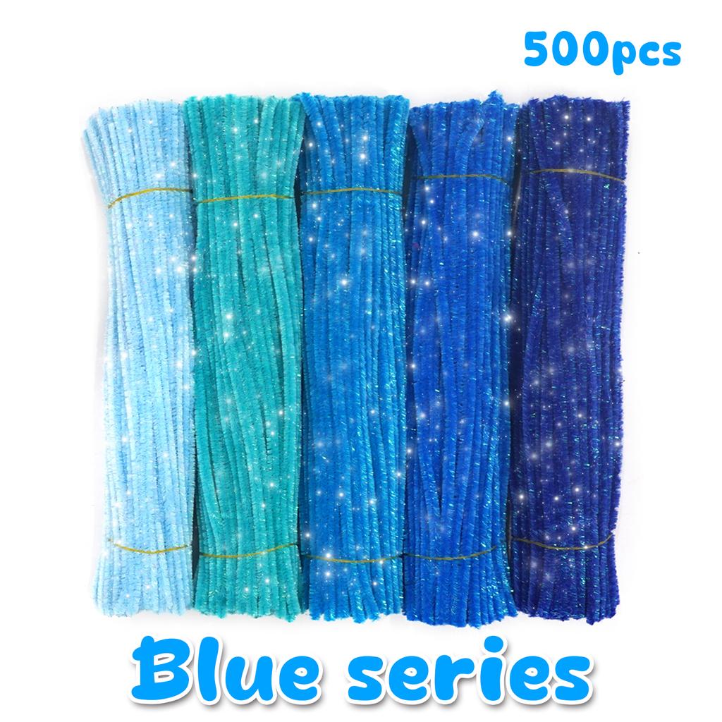 Multiple Colors Pipe Cleaners 500 Pieces Chenille Stems for DIY Art Decorations Creative Craft