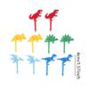 10Pcs Children's Dinosaur Food Pick Selection Of Cartoon Animal Fruits Mini Bento Fork Lunch Box Decoration Accessories