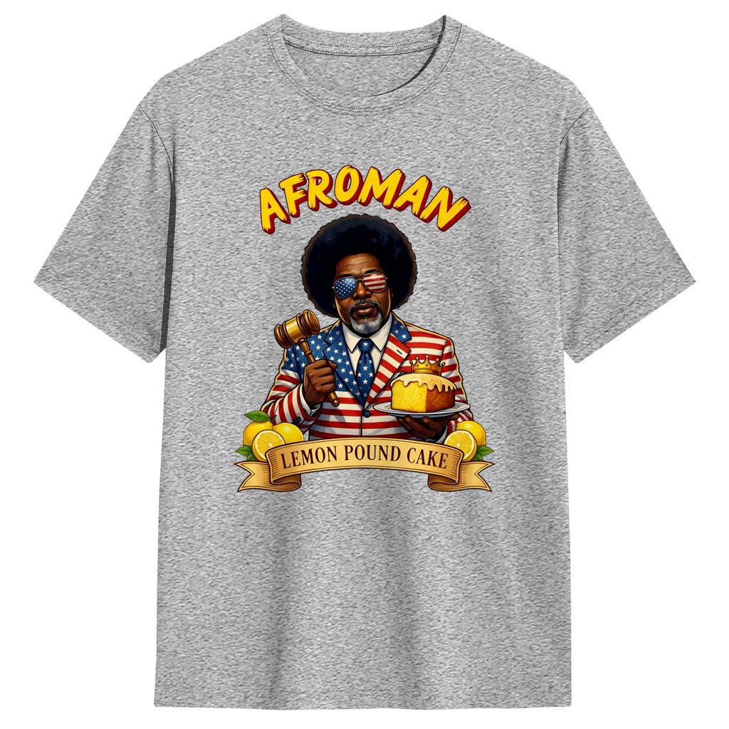 Afroman Lemon Pound Cake T Shirt for Men 100 Cotton Funny TShirts O Neck  Tees Short Sleeve Tops Plus Size