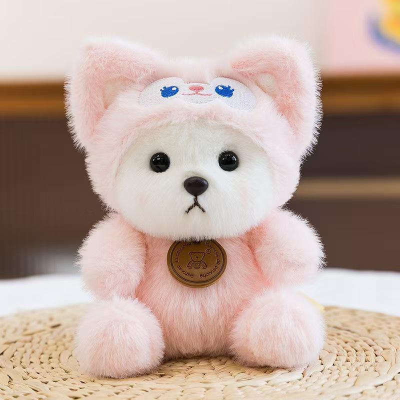 Xiang Dundun Happy Land Raccoon Plush Doll - Cute Trendy Desktop Companion