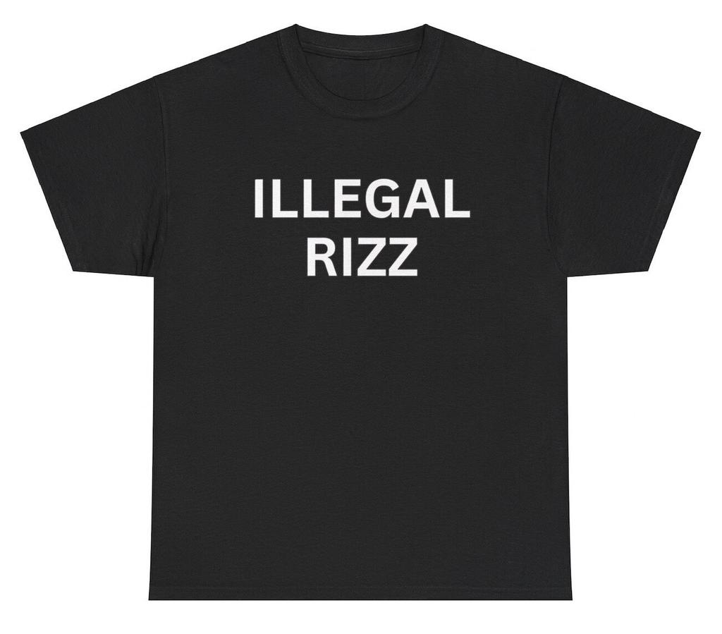 Illegal Rizz T Shirt Funny Oddly Specific Out Of Pocket Cursed Gag Gift Tee