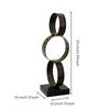 Freestanding Metal Circle Sculpture Minimalistic for Office