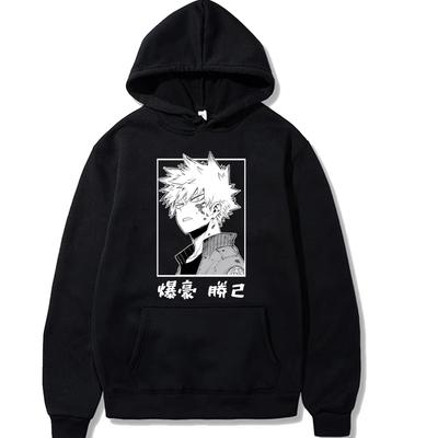 Harajuku My Hero Academia Unisex Hoodies Japanese Anime Bakugou Katsuki Printed Men's Hoodie Streetwear Casual Sweatshirts