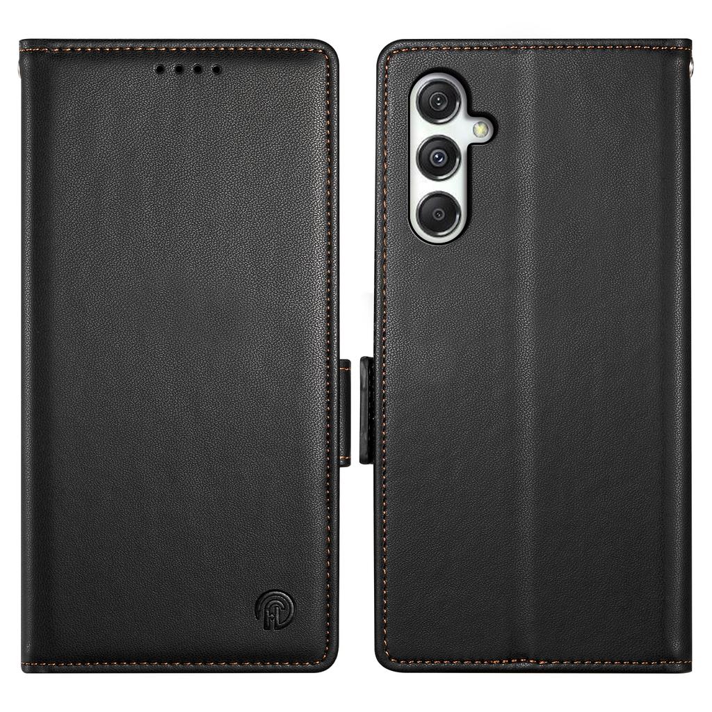 DF-010 Für Samsung Galaxy M35 5G Ständerhülle PU Leder Brieftasche Handyhülle