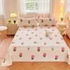 Exquisite Cartoon Flower Print Bedding Set With Pillowcases Soft Bedroom Sheet 1Pc Or 3Pc Set