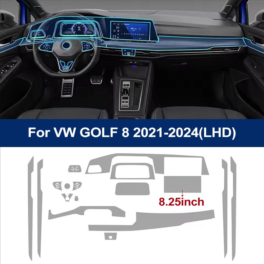 

Car Interior Pre-cur PPF Film for VW Volkswagen Golf 8 2026-24 Center Console Screen Dashboard Gear Door Windows Panel Tpu Film