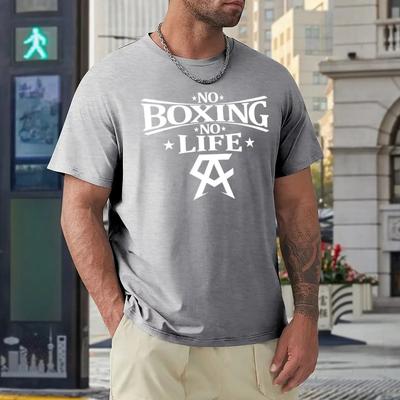 Canelos Alvarez No Boxing No Life Essential 4 Top Tee Graphic Vintage T-shirt Round Neck  Sports  Geek Fitness USA Size